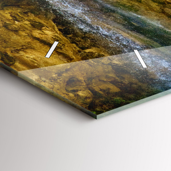 Zegar ścienny poziomy Krajobraz laguny