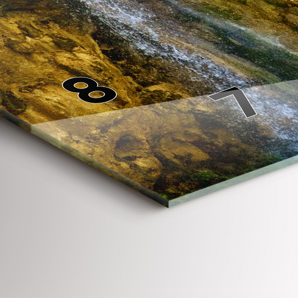 Zegar ścienny poziomy Krajobraz laguny