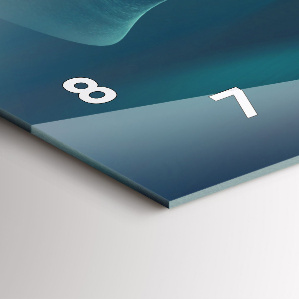 Zegar ścienny poziomy Wizerunek Lecącego Orła