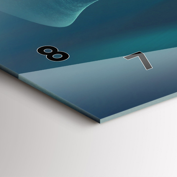 Zegar ścienny poziomy Wizerunek Lecącego Orła