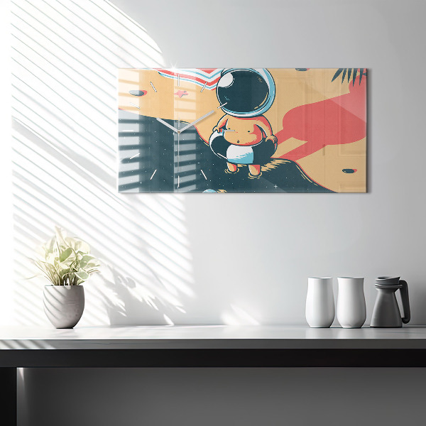 Zegar ścienny poziomy Dziecięca wyobraźnia