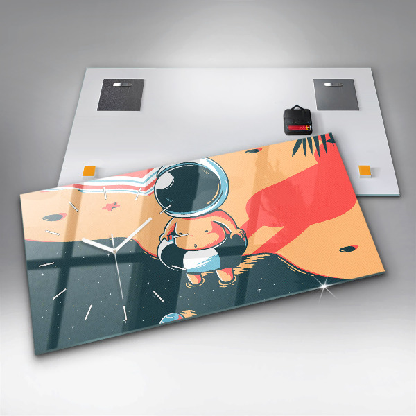 Zegar ścienny poziomy Dziecięca wyobraźnia