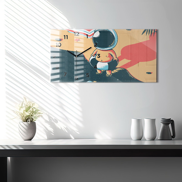 Zegar ścienny poziomy Dziecięca wyobraźnia