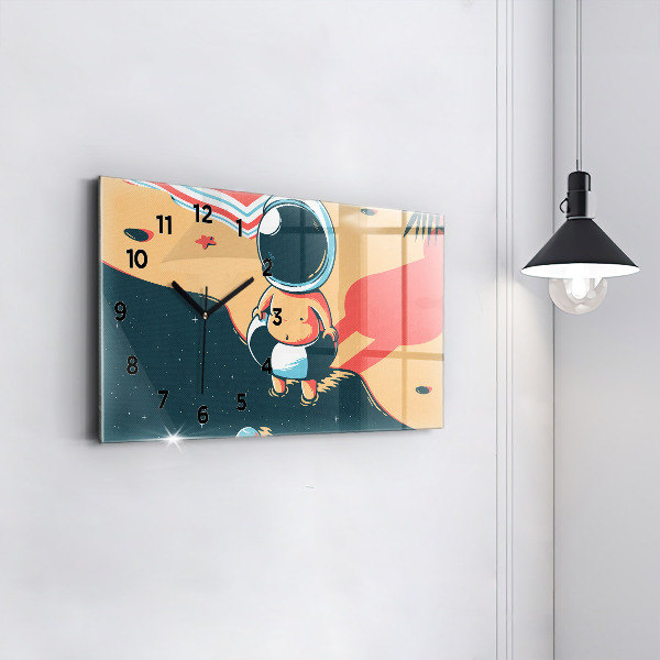Zegar ścienny poziomy Dziecięca wyobraźnia