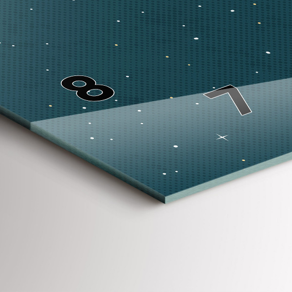 Zegar ścienny poziomy Dziecięca wyobraźnia