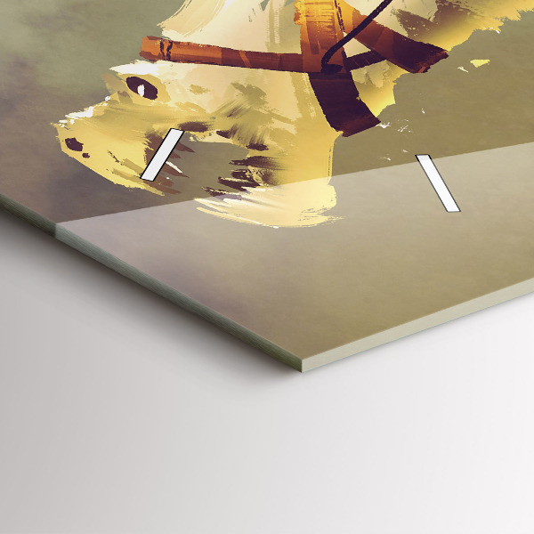 Zegar ścienny poziomy Ilustracja Smoczego Jeźdźca