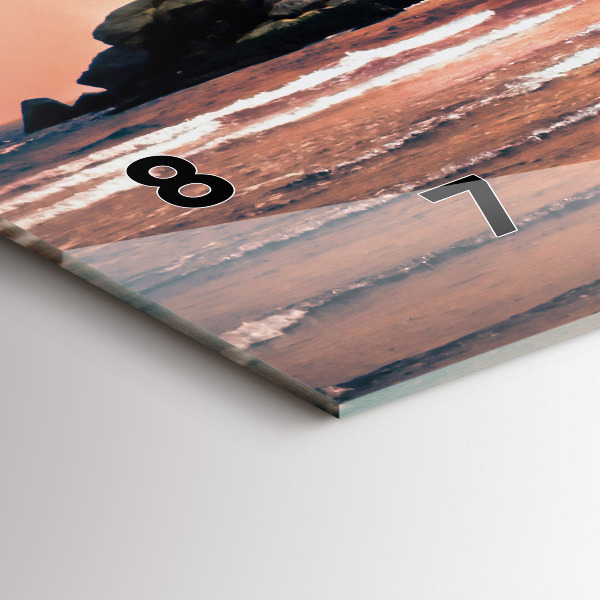 Zegar ścienny poziomy Wybrzeże Sherman