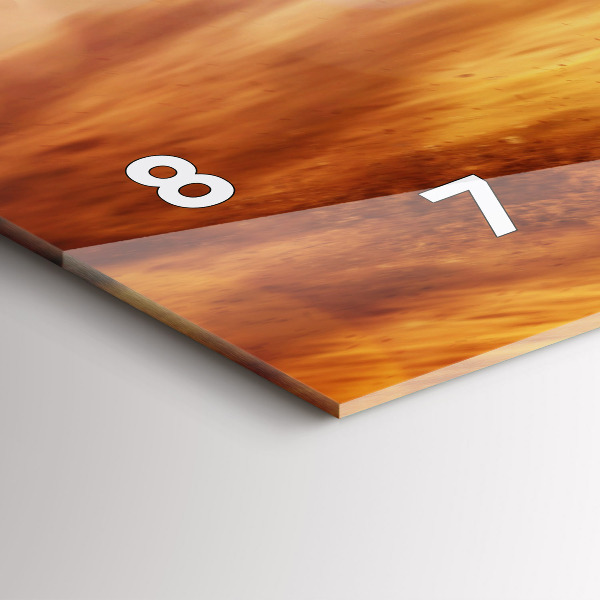 Zegar ścienny poziomy Motocross Enduro