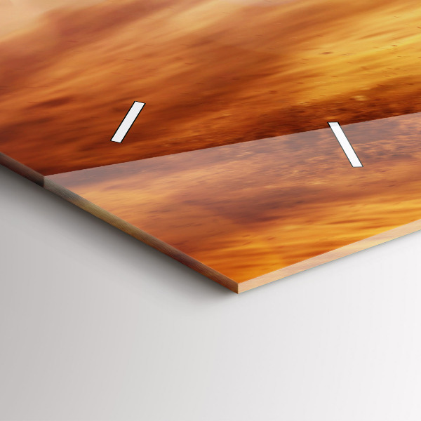 Zegar ścienny poziomy Motocross Enduro