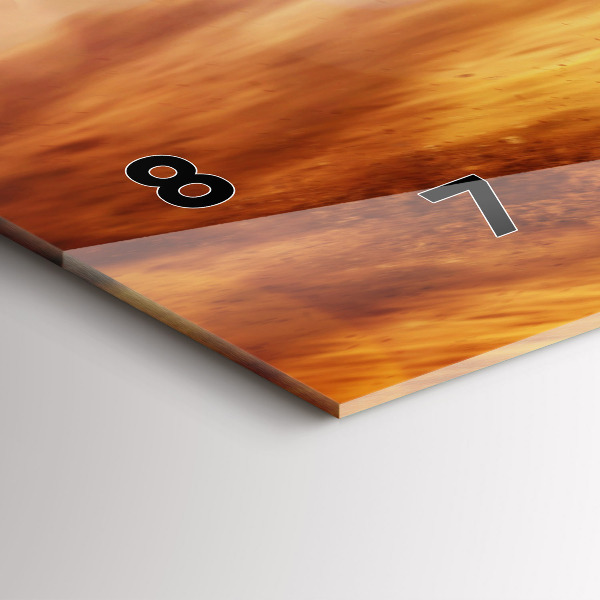 Zegar ścienny poziomy Motocross Enduro