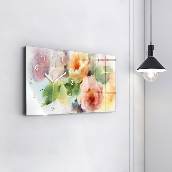 Zegar ścienny poziomy Wizualizacja Natury