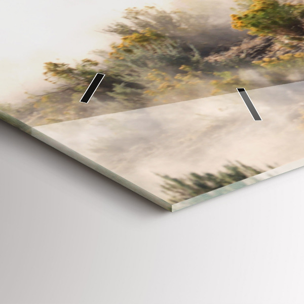 Zegar ścienny poziomy Stado rozpędzonych koni