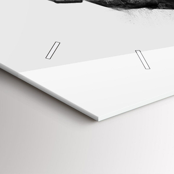 Zegar ścienny poziomy Rysunkowy niedźwiedź