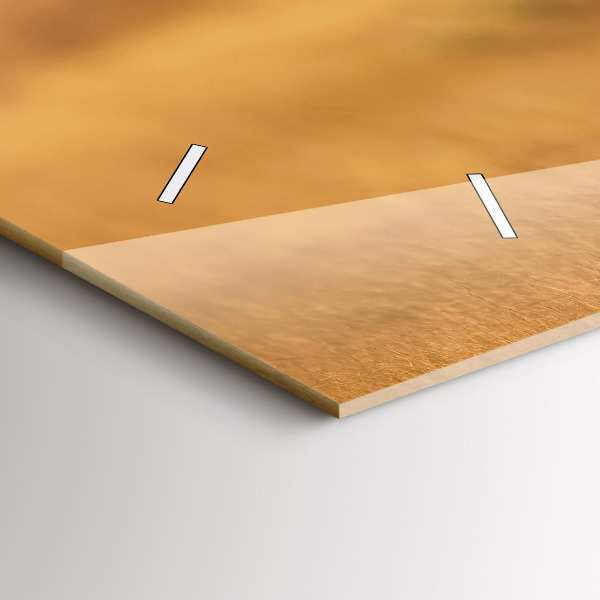 Zegar ścienny poziomy Polowanie Tygrys