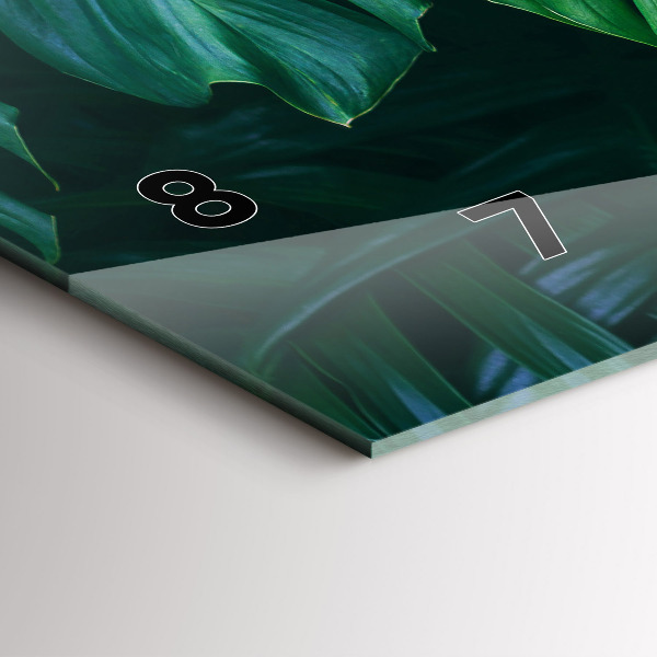 Zegar ścienny poziomy Tropikalna Strona Natury