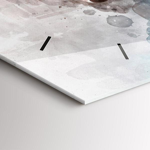 Zegar ścienny poziomy Przeszłość Z Tyłu Głowy