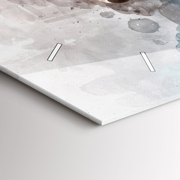 Zegar ścienny poziomy Przeszłość Z Tyłu Głowy