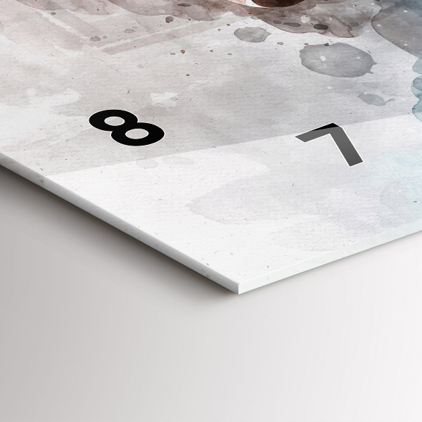 Zegar ścienny poziomy Przeszłość Z Tyłu Głowy