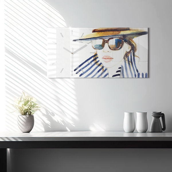 Zegar ścienny poziomy Ostatnie Dni Wakacji Moda