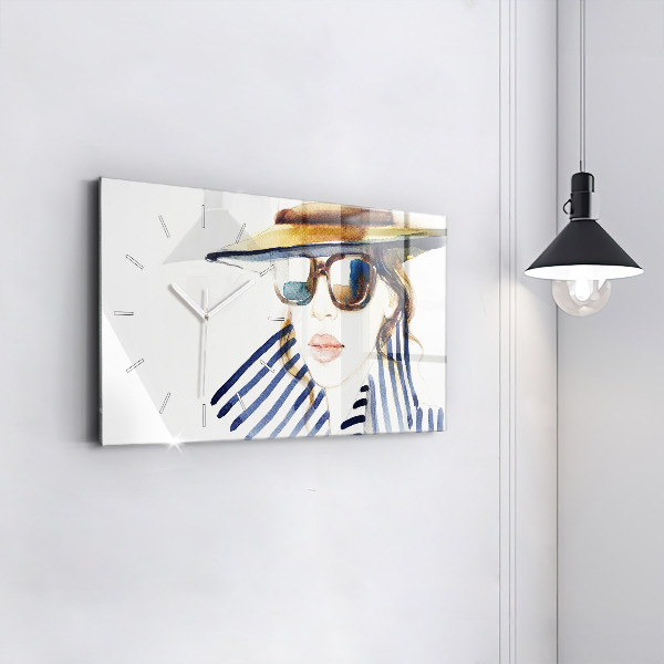 Zegar ścienny poziomy Ostatnie Dni Wakacji Moda