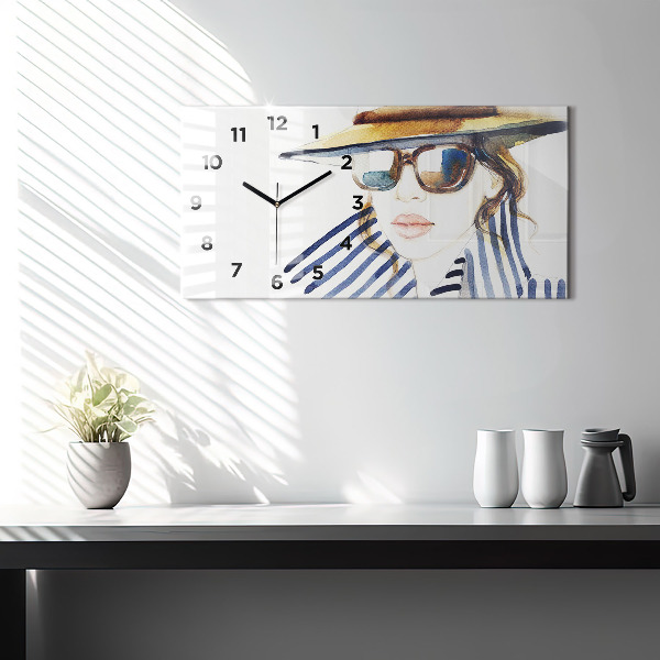 Zegar ścienny poziomy Ostatnie Dni Wakacji Moda