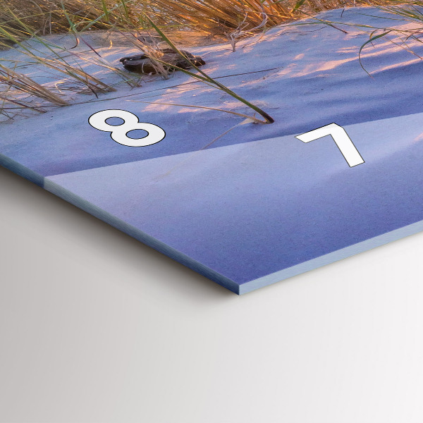 Zegar szklany poziomy Polskie Morze Słoneczne