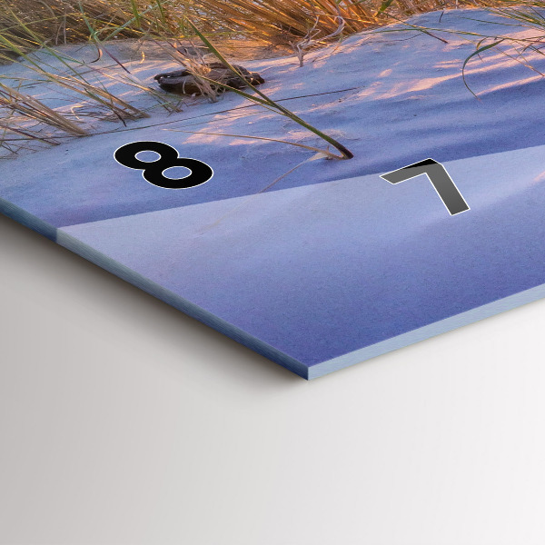 Zegar szklany poziomy Polskie Morze Słoneczne