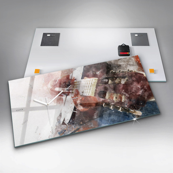 Zegar szklany poziomy Wizualizacja Gitary