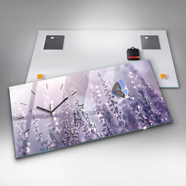 Zegar szklany poziomy Abstrakcja