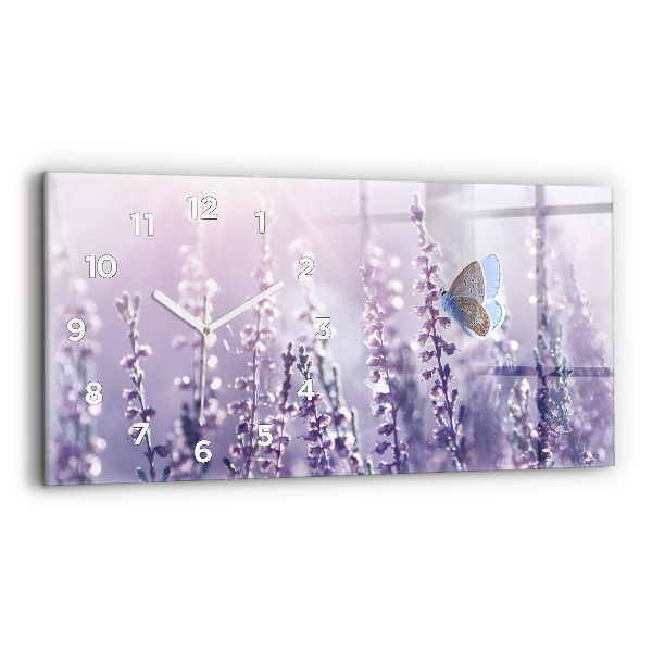 Zegar szklany poziomy Abstrakcja