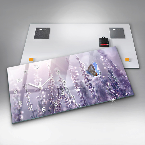 Zegar szklany poziomy Abstrakcja