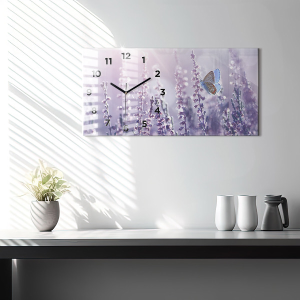 Zegar szklany poziomy Abstrakcja