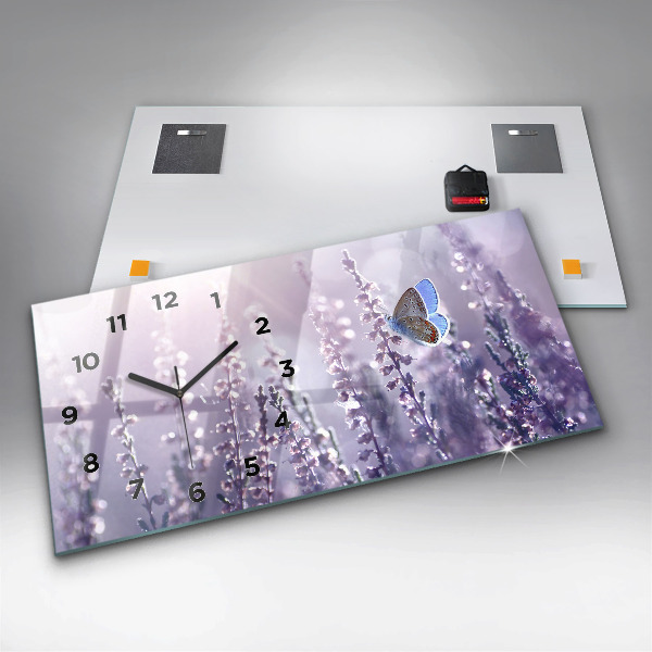 Zegar szklany poziomy Abstrakcja