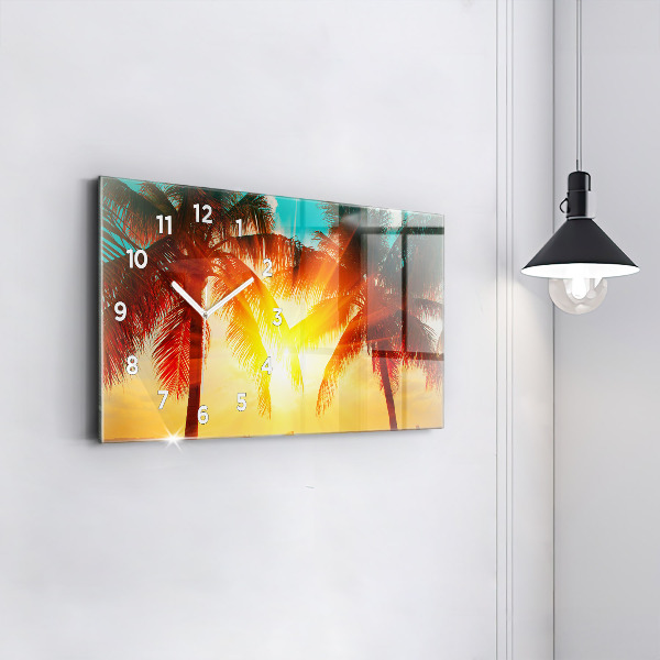 Zegar szklany poziomy Wakacje Odpoczynek Lato