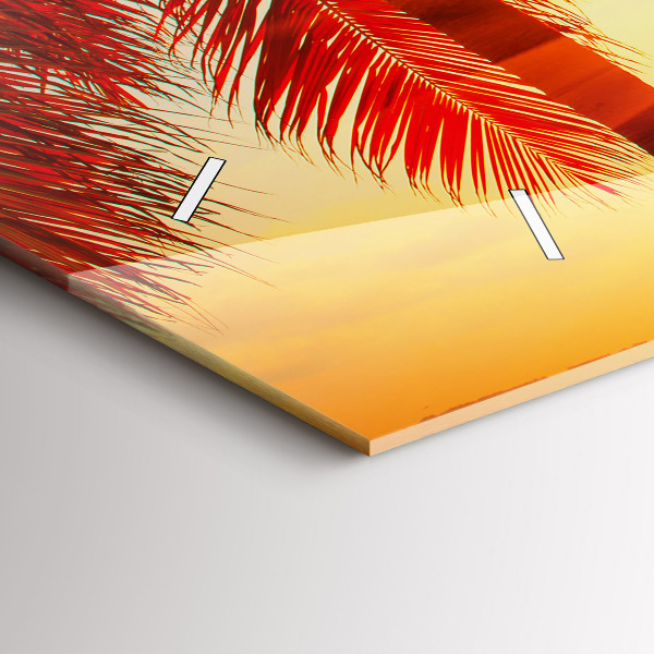 Zegar szklany poziomy Wakacje Odpoczynek Lato