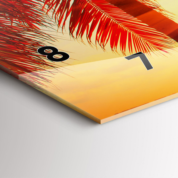 Zegar szklany poziomy Wakacje Odpoczynek Lato