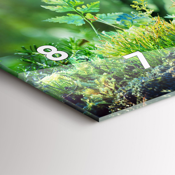 Zegar szklany poziomy Kula Ziemska