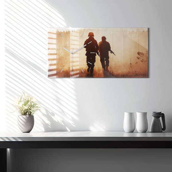 Zegar szklany poziomy Marines Stanów Zjednoczonych