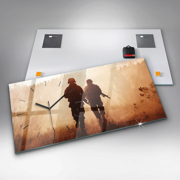 Zegar szklany poziomy Marines Stanów Zjednoczonych