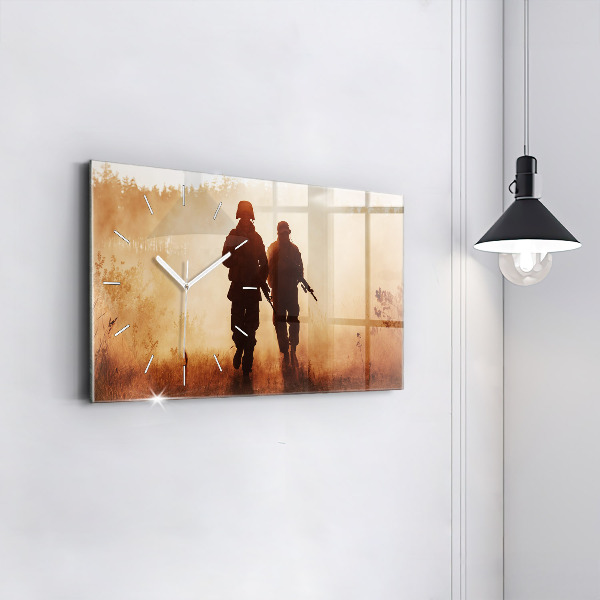 Zegar szklany poziomy Marines Stanów Zjednoczonych