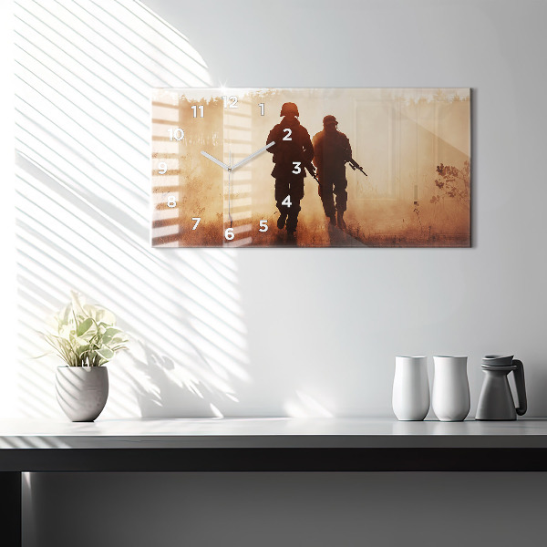 Zegar szklany poziomy Marines Stanów Zjednoczonych