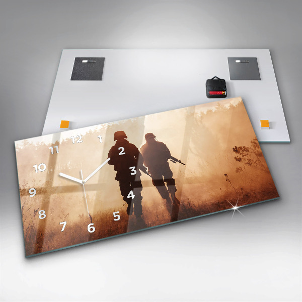 Zegar szklany poziomy Marines Stanów Zjednoczonych