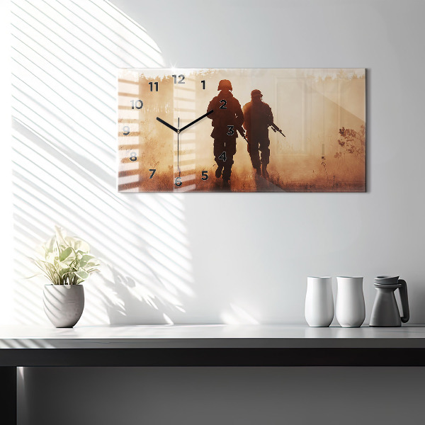 Zegar szklany poziomy Marines Stanów Zjednoczonych
