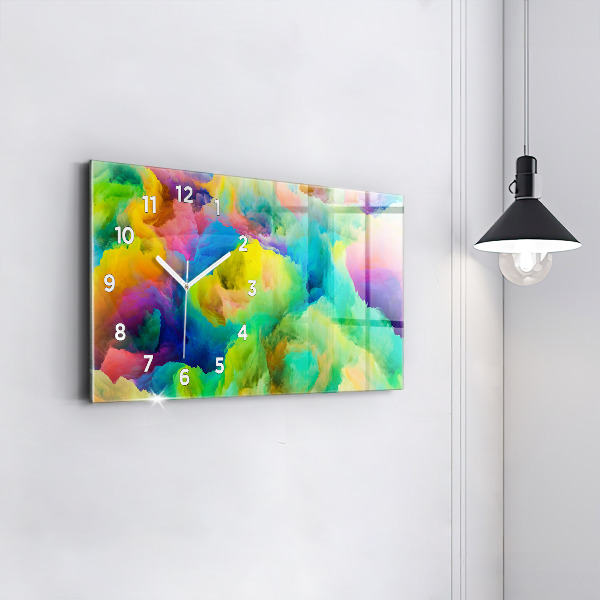 Zegar szklany poziomy Fraktalna Tekstura