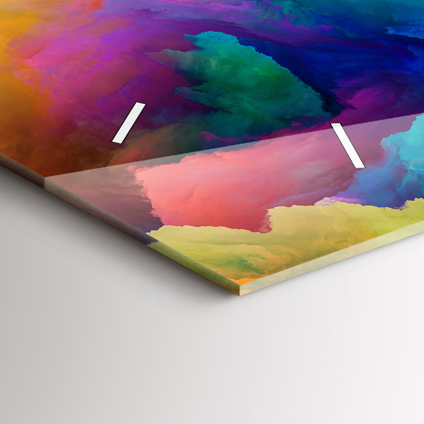 Zegar szklany poziomy Fraktalna Tekstura