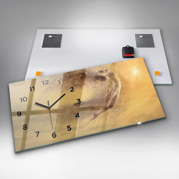 Zegar szklany poziomy Kobieta w figurze