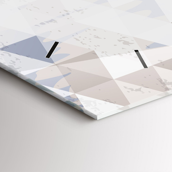 Zegar szklany poziomy Wzór geometryczny