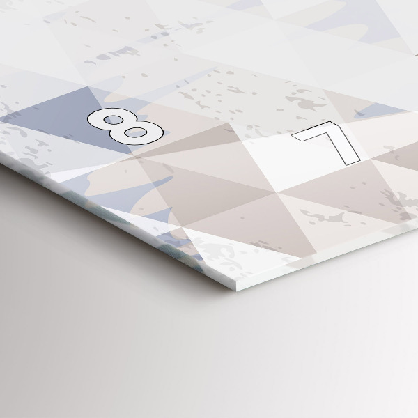 Zegar szklany poziomy Wzór geometryczny