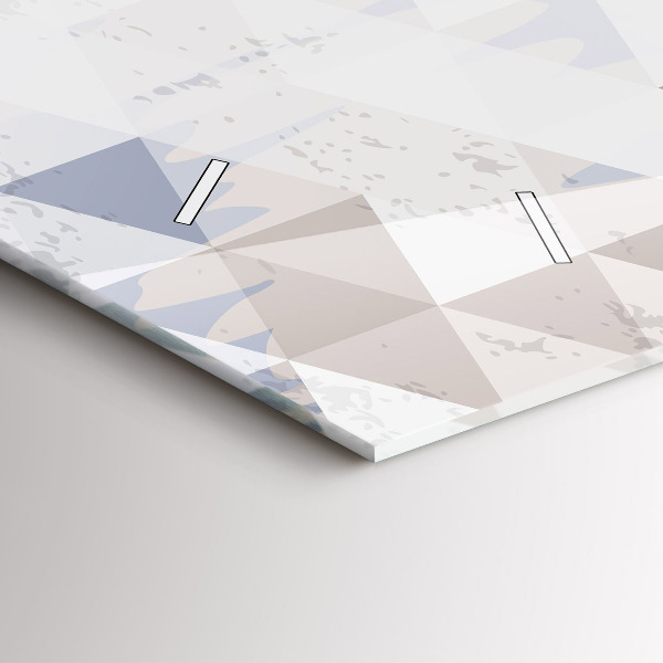 Zegar szklany poziomy Wzór geometryczny