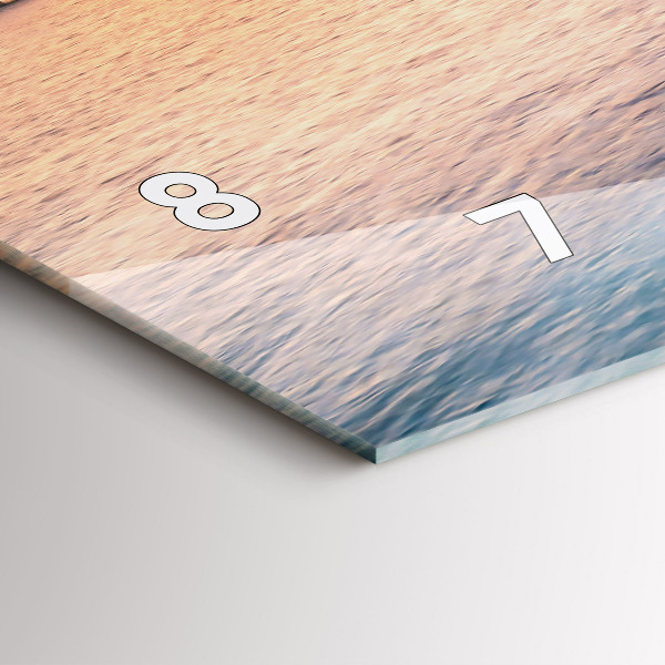 Zegar szklany poziomy Zachód słońca Malediwy